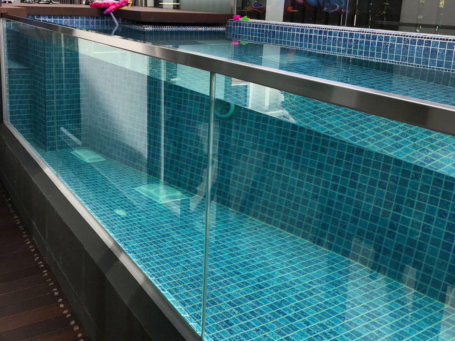 Swimming Pool Glass Railing